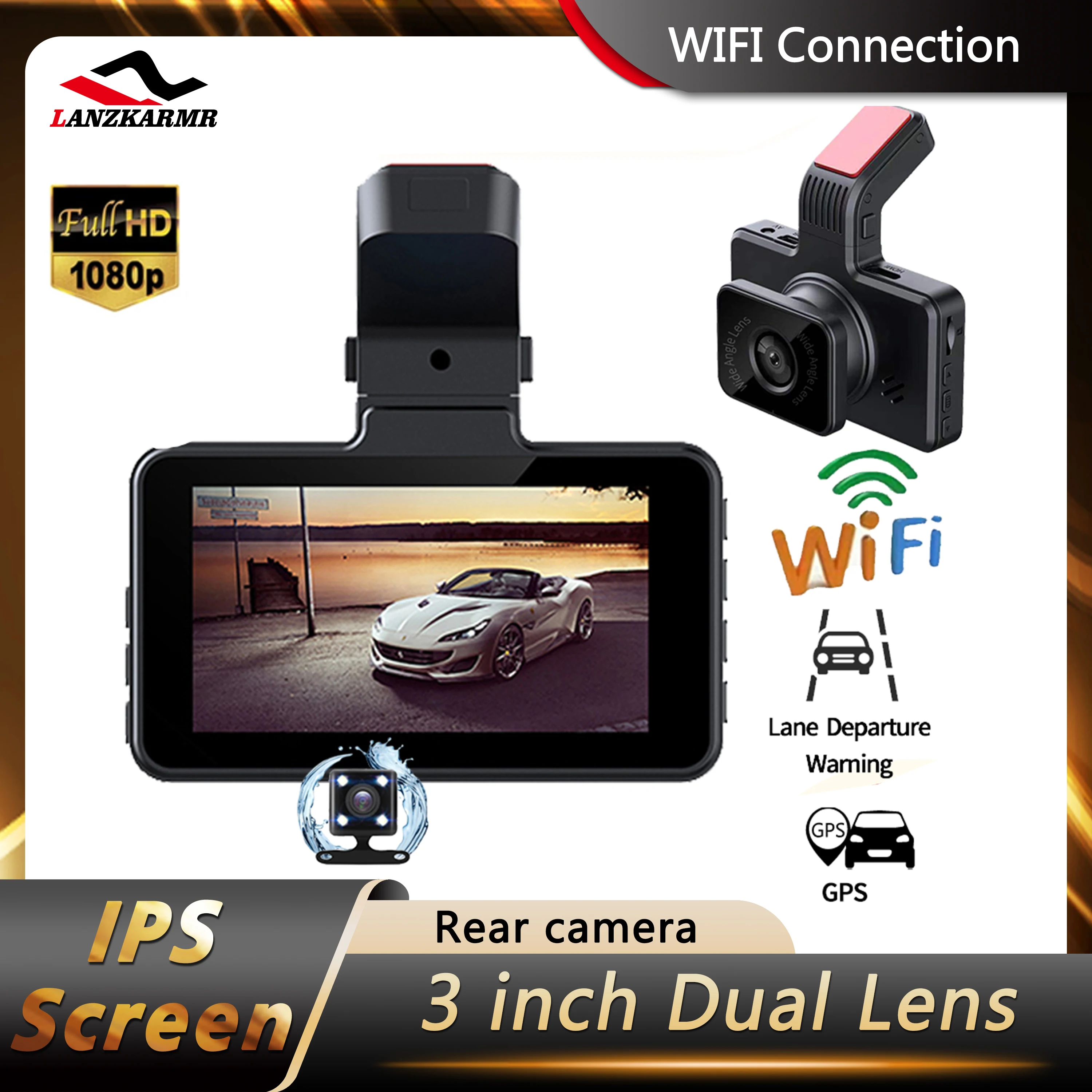 Car DVR Dashcam 3 Inch IPS Screen Supprrt GPS FHD 1080P Parking Monitoring Camcorder HDMI Rear Camera G-Sensor Auto Registrator
Car DVR Dashcam 3 Inch IPS Screen Supprrt GPS FHD 1080P Parking Monitoring Camcorder HDMI Rear Camera G-Sensor Auto Registrator