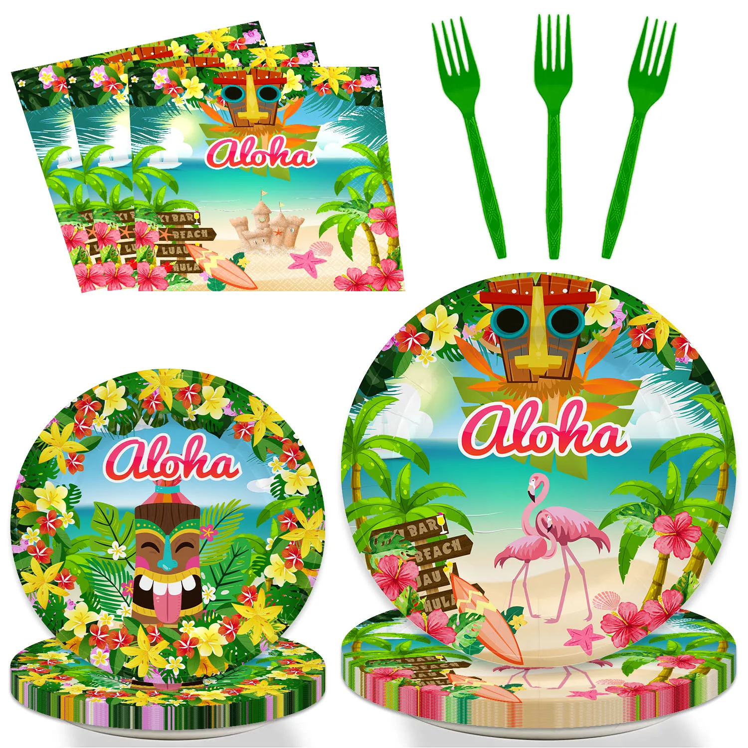 10PCS Hawaiian Party Decor Disposable Tableware Paper Summer Tropical Plate Flamingo Napkins Happy Hawaii Parti Decoration
10PCS Hawaiian Party Decor Disposable Tableware Paper Summer Tropical Plate Flamingo Napkins Happy Hawaii Parti Decoration