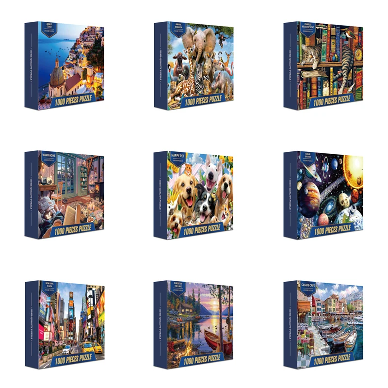 1000 Piece Paper Jigsaw Puzzle Gift Set Landscape Animal Building Sky Puzzle Educational Toys for Kids Adults
1000 Piece Paper Jigsaw Puzzle Gift Set Landscape Animal Building Sky Puzzle Educational Toys for Kids Adults