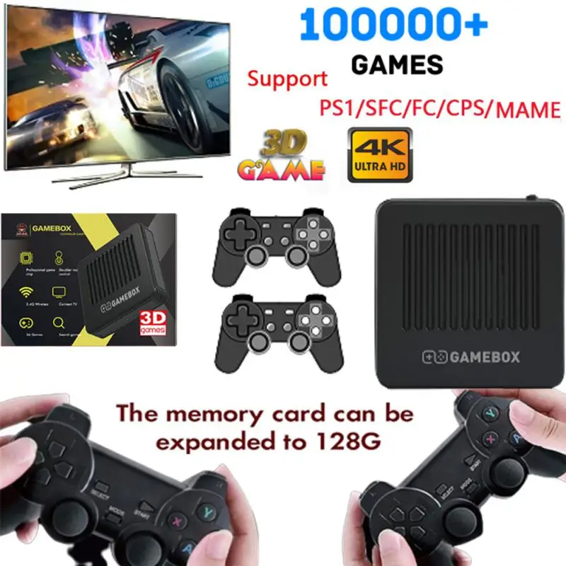 Portable Video Game Console 4K, 2.4G Wireless Game Controller Wireless Retro Classic Video Game Console Bluetooth Voice PS1/MAME
Portable Video Game Console 4K, 2.4G Wireless Game Controller Wireless Retro Classic Video Game Console Bluetooth Voice PS1/MAME