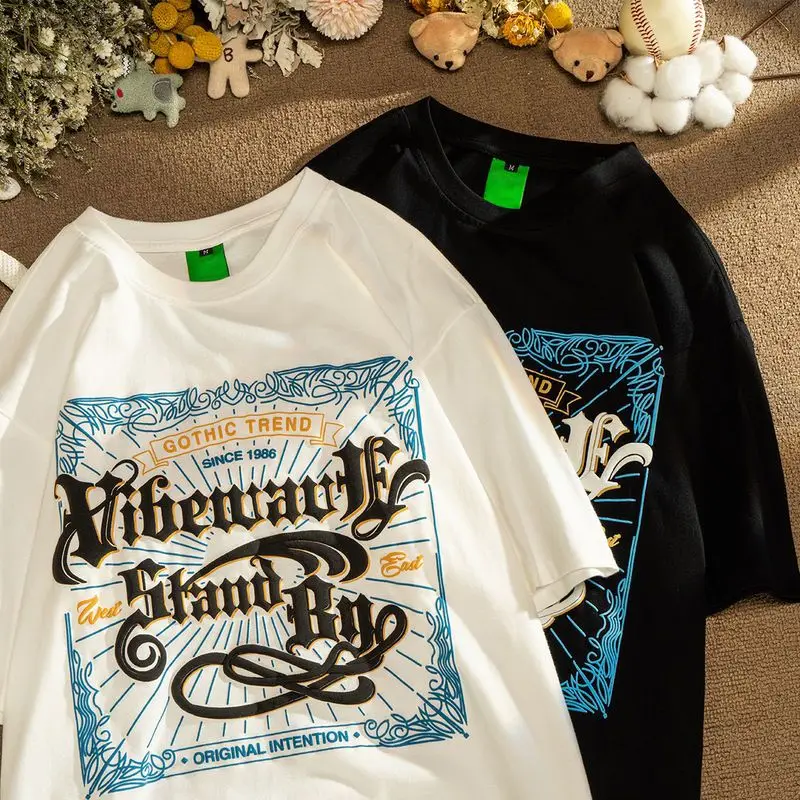 Cotton summer new trendy brand graffiti short sleeved t-shirt loose lazy couple tops ins t shirts harajuku oversized t shirt
Cotton summer new trendy brand graffiti short sleeved t-shirt loose lazy couple tops ins t shirts harajuku oversized t shirt