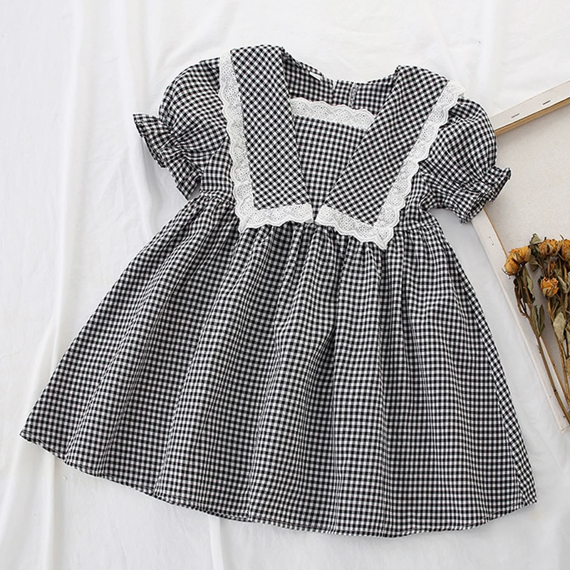 Summer Baby Girls Dresses for Kids Clothes Plaid Preppy Style School Uniform Child's Wear Outfits Party Dress Children Vestido
Summer Baby Girls Dresses for Kids Clothes Plaid Preppy Style School Uniform Child's Wear Outfits Party Dress Children Vestido