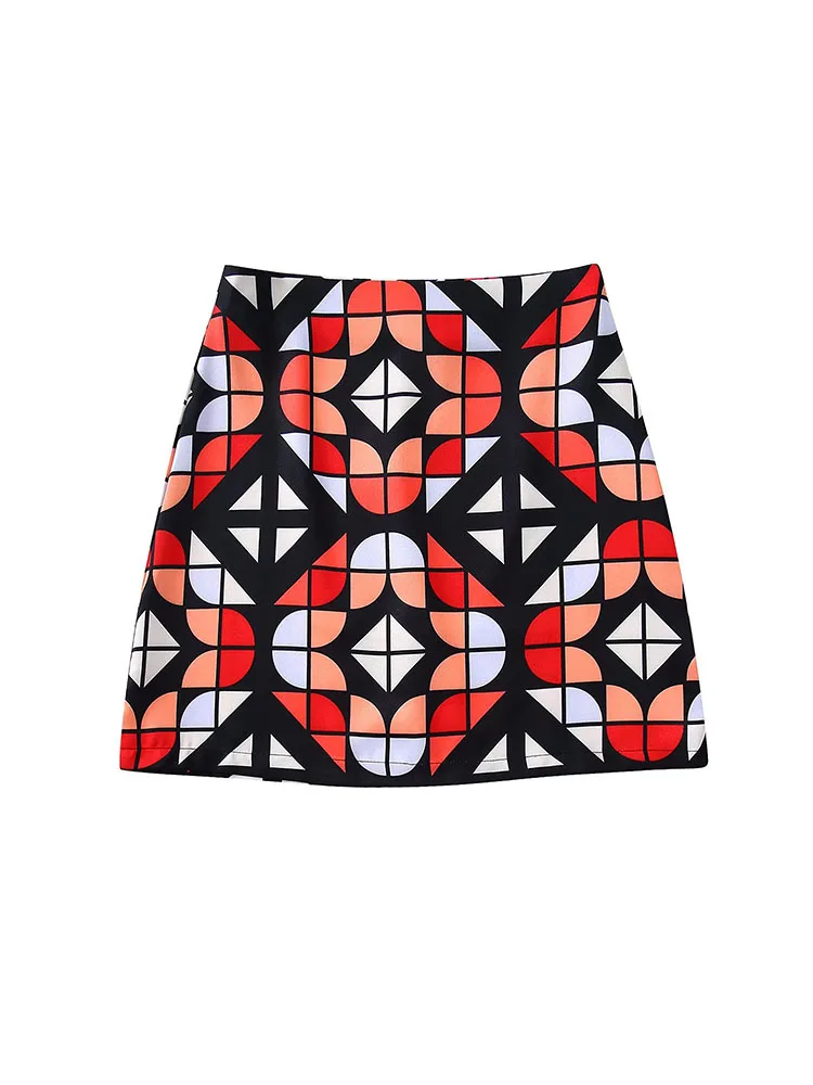 YLJHQX 2022 Spring/Summer Women Fashion Geometric Printed Skirt Retro High Waist A-Line Female Short Skirt
YLJHQX 2022 Spring/Summer Women Fashion Geometric Printed Skirt Retro High Waist A-Line Female Short Skirt