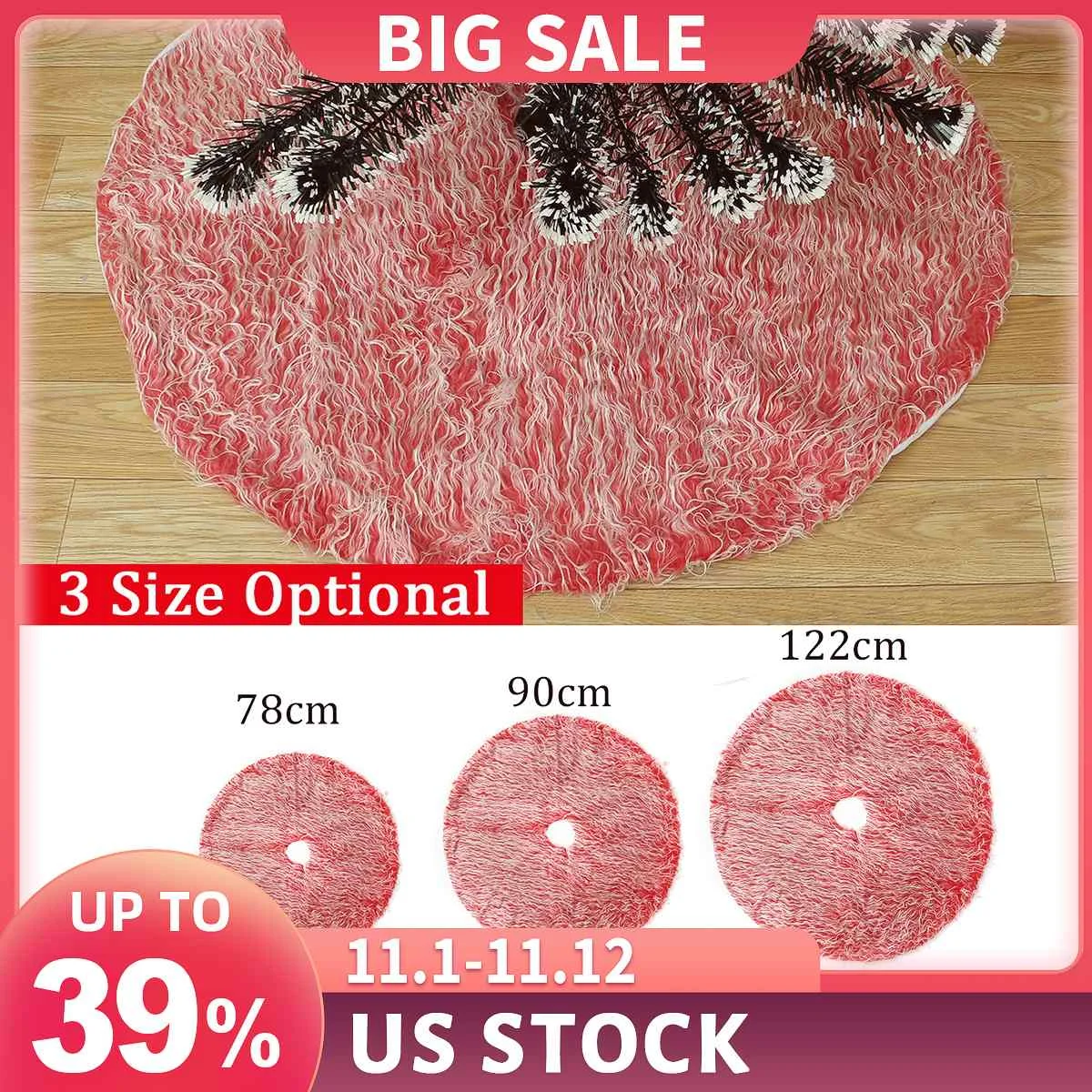 78/90/122cm Christmas Tree Skirts Fur Carpet Floor Mat Floor Cover Tree Bottom Decoration Merry Christmas /New Year Decoration
78/90/122cm Christmas Tree Skirts Fur Carpet Floor Mat Floor Cover Tree Bottom Decoration Merry Christmas /New Year Decoration