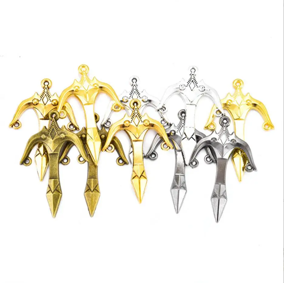 10pcs 47*31mm Antique Silver Color Alloy Sword Charms Pendant Designer Charms Fit Jewelry Making DIY Jewelry Findings F0728
10pcs 47*31mm Antique Silver Color Alloy Sword Charms Pendant Designer Charms Fit Jewelry Making DIY Jewelry Findings F0728