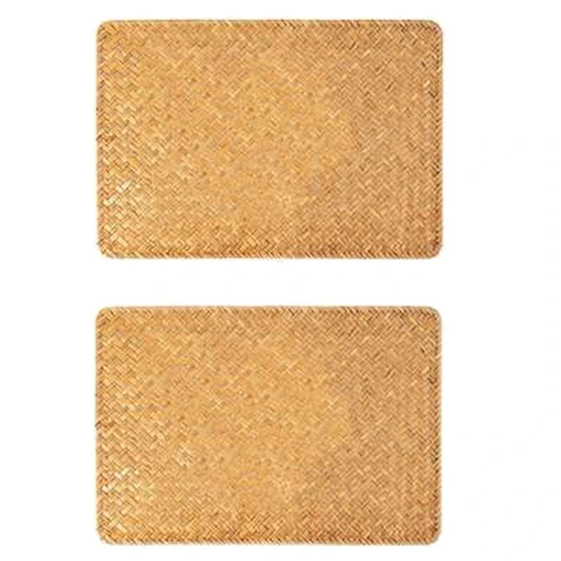 2 Pcs Straw Woven Placemat,Hand-Woven Rectangular Placemat,Rattan Woven Placemat,for Dining Table and Kitchen Table Mat
2 Pcs Straw Woven Placemat,Hand-Woven Rectangular Placemat,Rattan Woven Placemat,for Dining Table and Kitchen Table Mat