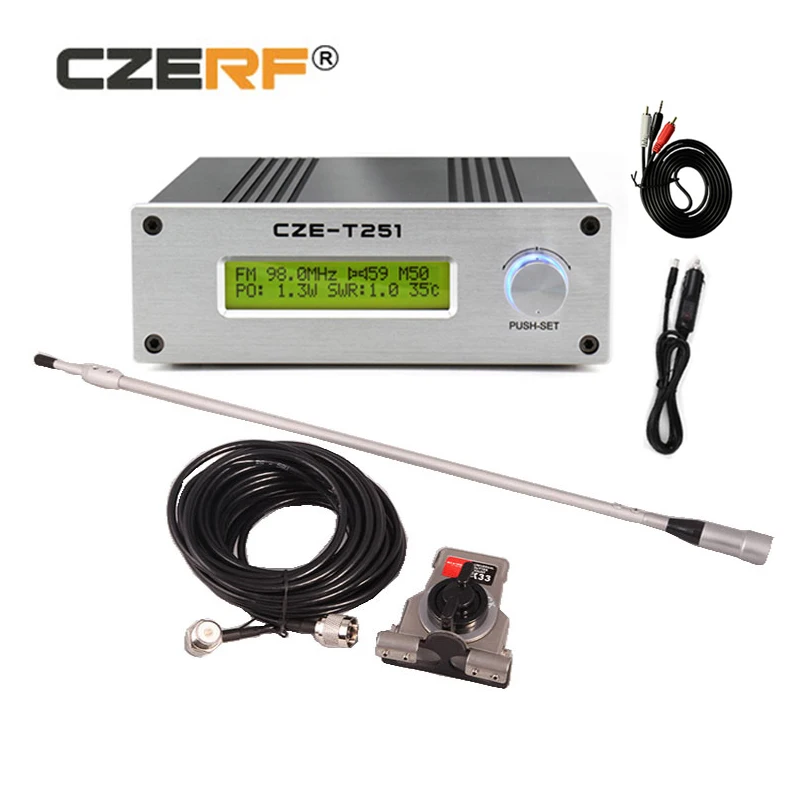 CZERF In Car Radio FM Transmitter Complete Set
CZERF In Car Radio FM Transmitter Complete Set