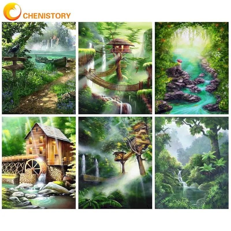 CHENISTORY Decorative Painting By Numbers Hand Painting Drawing By Numbers Forests Number Painting For Adults Artwork
CHENISTORY Decorative Painting By Numbers Hand Painting Drawing By Numbers Forests Number Painting For Adults Artwork