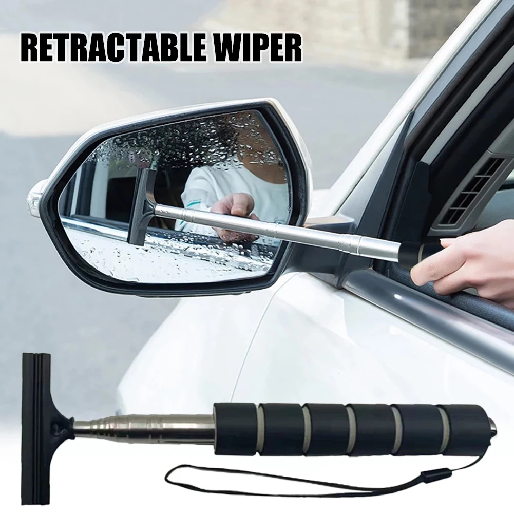 Side Mirror Squeegee Stainless Steel Telescopic Rod Auto Rearview Mirror Wiper Multifunctional Glass Cleaning Rainproof Brush
Side Mirror Squeegee Stainless Steel Telescopic Rod Auto Rearview Mirror Wiper Multifunctional Glass Cleaning Rainproof Brush