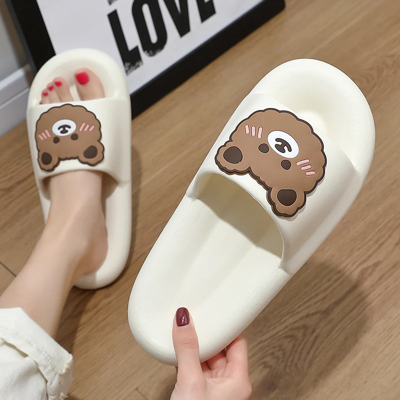 ASIFN Summer Women's Cloud Shoes Cushioning Cartoon Bear Home Anti-slip Slippers Thick Sole Outdoor Soft Sandals Couple Shoes
ASIFN Summer Women's Cloud Shoes Cushioning Cartoon Bear Home Anti-slip Slippers Thick Sole Outdoor Soft Sandals Couple Shoes