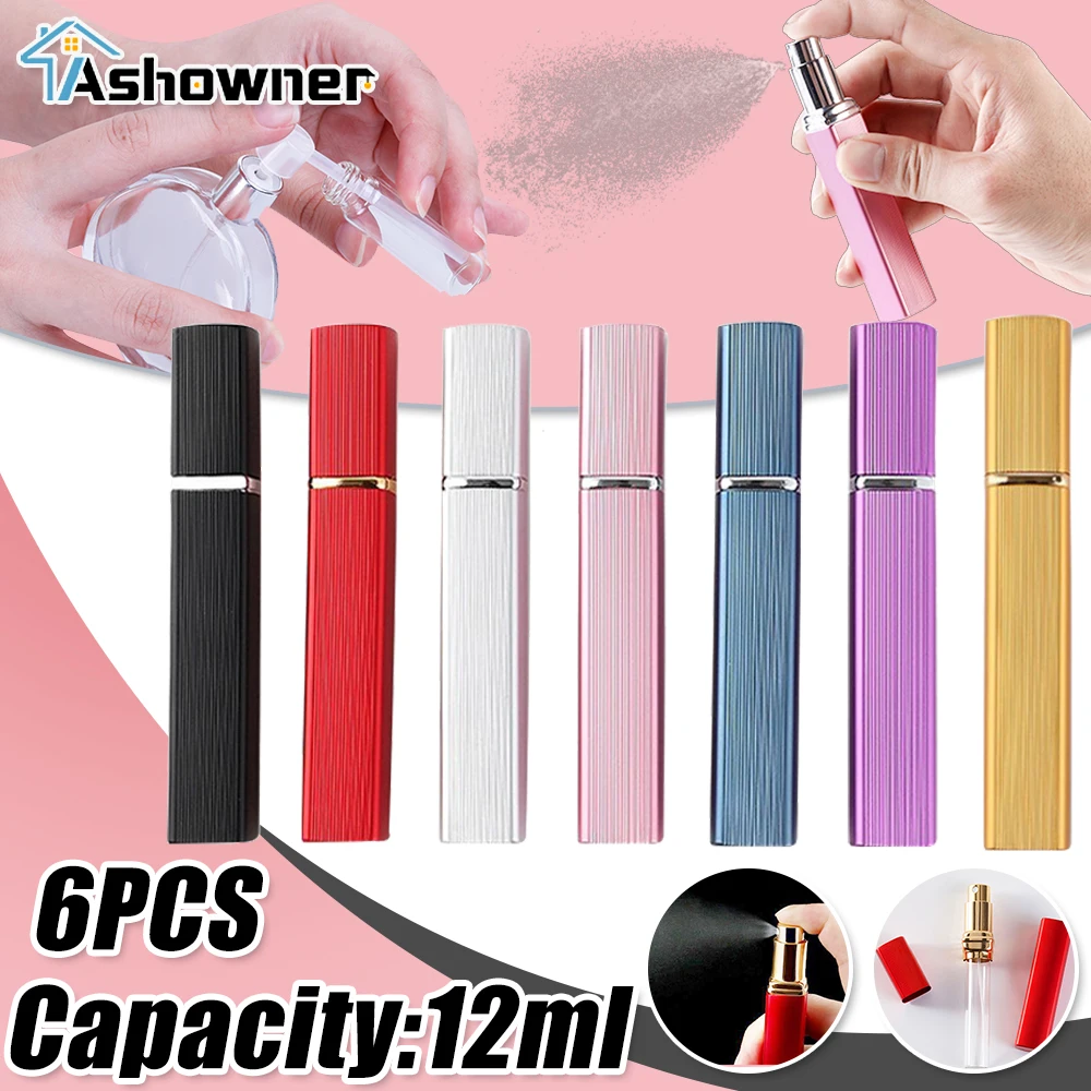 12ml Mini Perfume Bottle Refillable Metal Sprayer Portable Containers Atomizer Cosmetic Travel Glass Tank with lid for Women Men
12ml Mini Perfume Bottle Refillable Metal Sprayer Portable Containers Atomizer Cosmetic Travel Glass Tank with lid for Women Men
