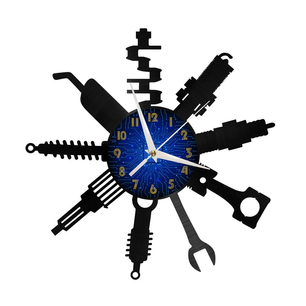Auto Repair Tools 2 Vinyl Wall Clock, Vinyl Record Clock Wall Art Black 12 Inch for Living Room Bedroom
Auto Repair Tools 2 Vinyl Wall Clock, Vinyl Record Clock Wall Art Black 12 Inch for Living Room Bedroom