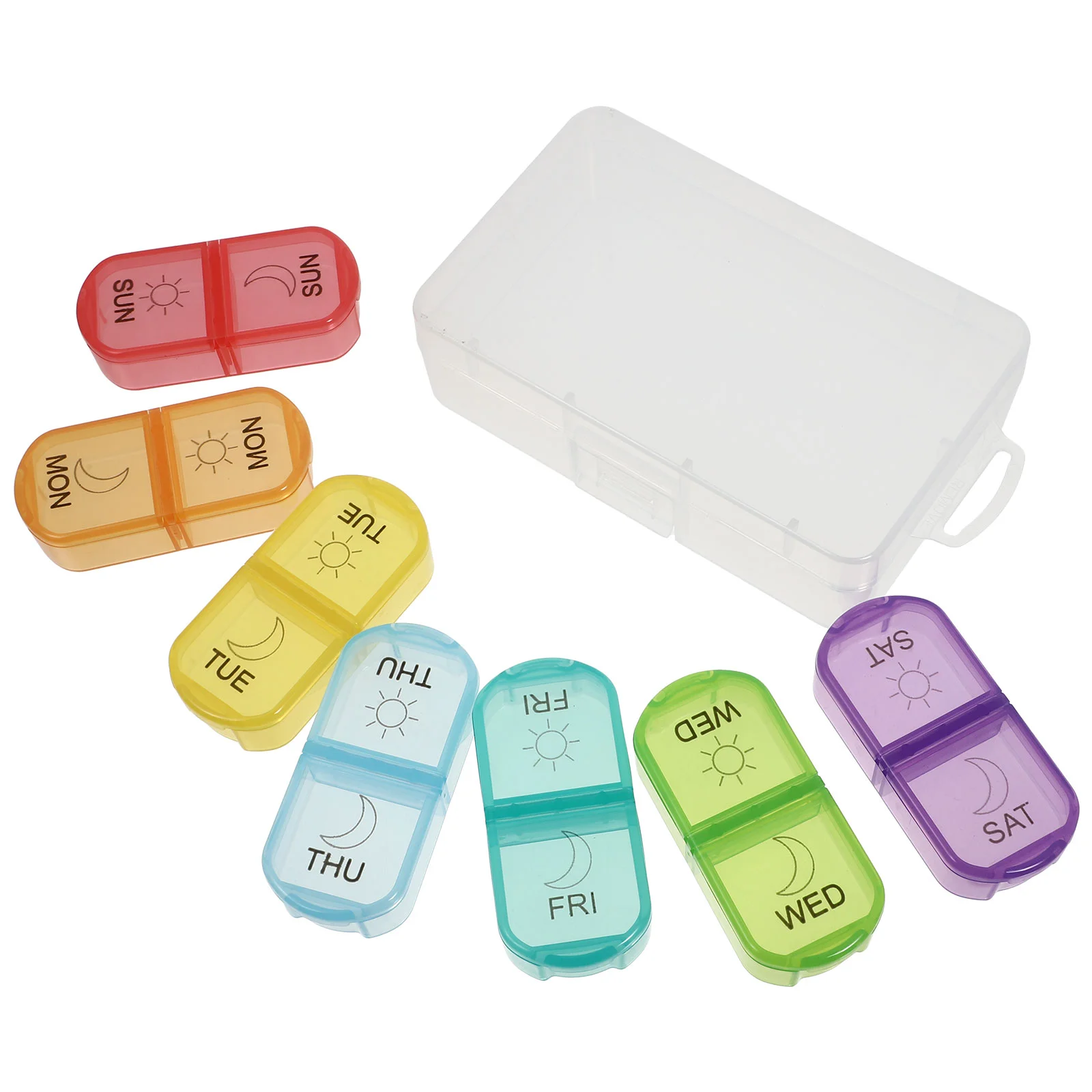 Caseday Organizer Container Storage Portable Box Tablet Weekly Dispenser Night Vitamins Travel7 Compartment 14 Daily
Caseday Organizer Container Storage Portable Box Tablet Weekly Dispenser Night Vitamins Travel7 Compartment 14 Daily