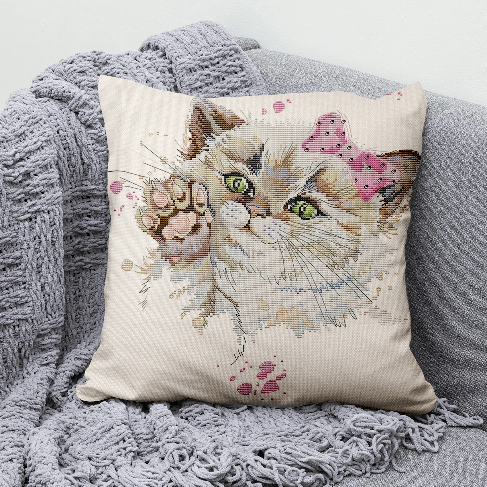 Cute Pet Cat Pillowcase Cover Sofa Cushion Cover Home Decoration Polyester Decorative 40x40 45x45 50x50 30x50
Cute Pet Cat Pillowcase Cover Sofa Cushion Cover Home Decoration Polyester Decorative 40x40 45x45 50x50 30x50