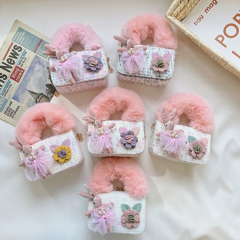 Kids Purses and Handbags Mini Crossbody Cute Girls Rabbit fur Hand Bags Tote Little Girl Small Coin Pouch Party Purse Gift
Kids Purses and Handbags Mini Crossbody Cute Girls Rabbit fur Hand Bags Tote Little Girl Small Coin Pouch Party Purse Gift