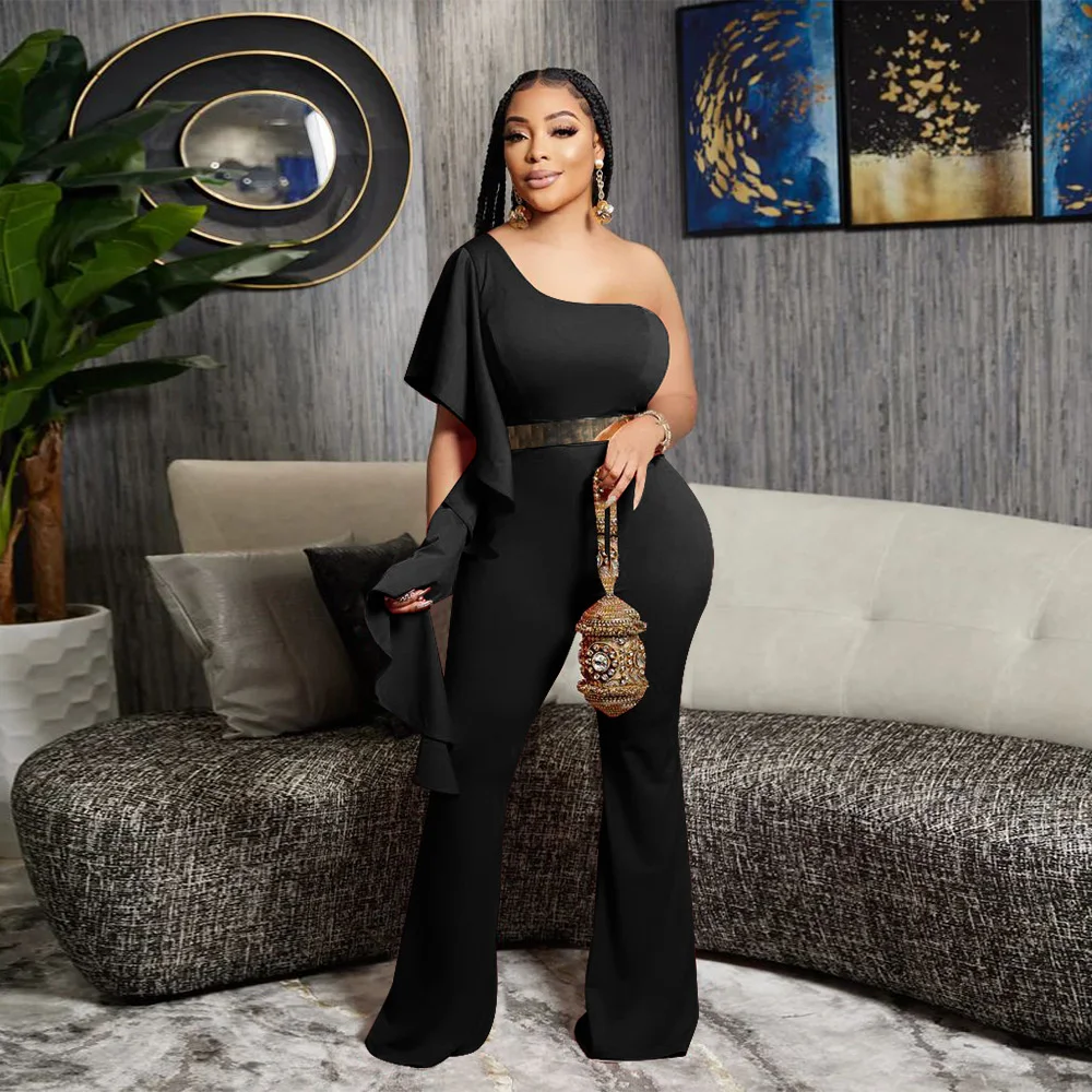 2022 Women's New Slant Neck Sexy Ear Edge One Shoulder Solid Color Tight One-piece Trousers Party Fashion Commuting Wear
2022 Women's New Slant Neck Sexy Ear Edge One Shoulder Solid Color Tight One-piece Trousers Party Fashion Commuting Wear