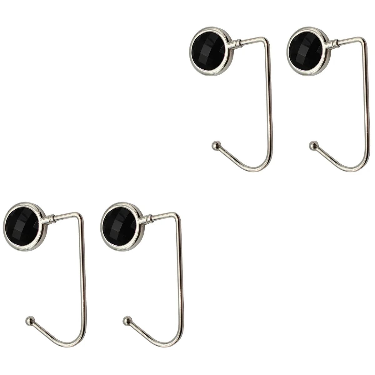 4 pcs Alloy Bag Hooks Table Side Hooks Handbag Hangers Desktop Pouch Holders Durable Purse Hook (Black)
4 pcs Alloy Bag Hooks Table Side Hooks Handbag Hangers Desktop Pouch Holders Durable Purse Hook (Black)