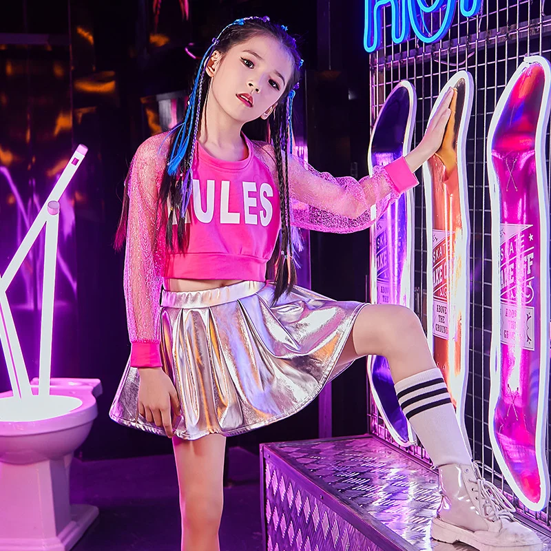 Kids Hip Hop Summer Girl Jazz Cropped Skirt Full Sleeve Stage Performance Children Street Wear Popular Fashion Show Sets 2022
Kids Hip Hop Summer Girl Jazz Cropped Skirt Full Sleeve Stage Performance Children Street Wear Popular Fashion Show Sets 2022