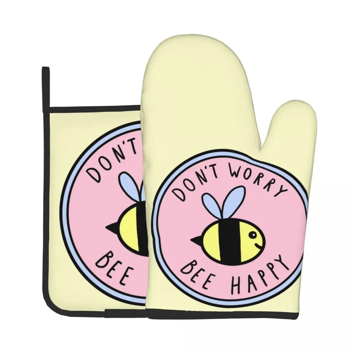 Bee Happy Potholder Mat Kitchen Baking Oven Cooking Gloves Microwave Insulation Mat Oven Mitts Polyester Gloves Wholesale
Bee Happy Potholder Mat Kitchen Baking Oven Cooking Gloves Microwave Insulation Mat Oven Mitts Polyester Gloves Wholesale