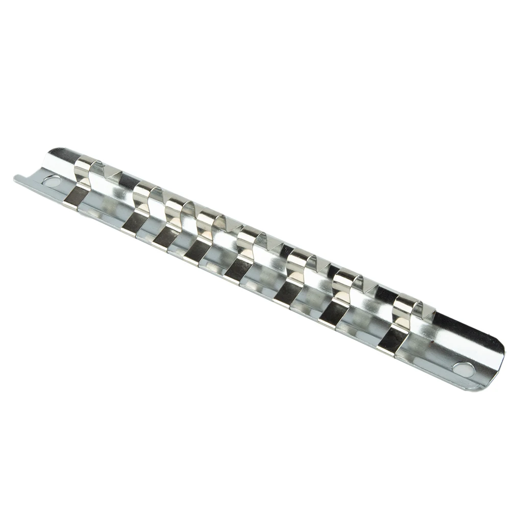 Socket Rack Holder 1/4 3/8 1/2inch With 8 Clips On Rail Tool Organizer Storage Socket Storage Rack For Storing Loose Sockets
Socket Rack Holder 1/4 3/8 1/2inch With 8 Clips On Rail Tool Organizer Storage Socket Storage Rack For Storing Loose Sockets