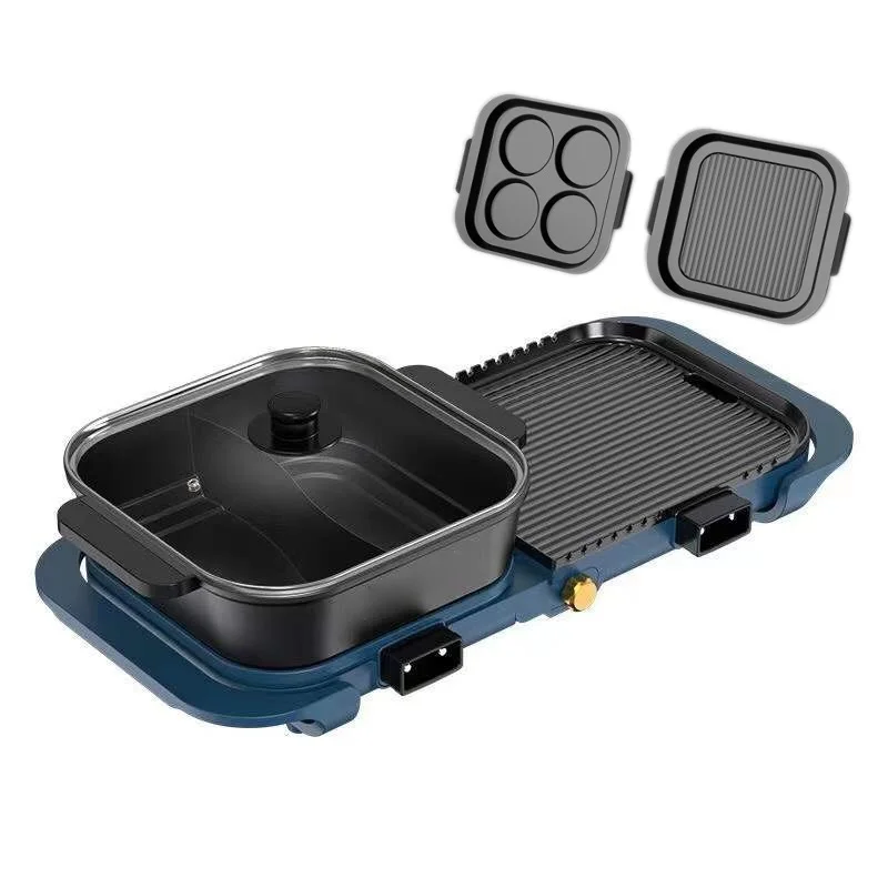 2in1 Hot Pot Electric Grill Indoor Griddle BBQ Double-flavor Hotpot Smokeless Barbecue Baking Flat Pan Non-stick Omelette Frying
2in1 Hot Pot Electric Grill Indoor Griddle BBQ Double-flavor Hotpot Smokeless Barbecue Baking Flat Pan Non-stick Omelette Frying
