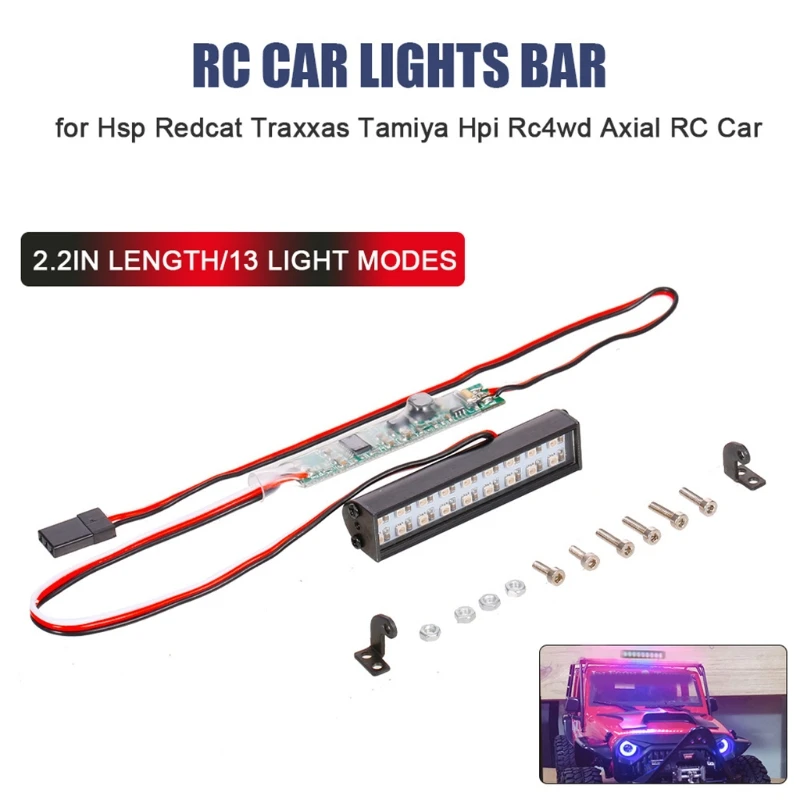 R/C Climber Model LED Lamp Colorful Lighting Bar Replacement for RC Crawler Short 4WD 6WD TRX4/6 Tamiya 1/10 Scale A2UB
R/C Climber Model LED Lamp Colorful Lighting Bar Replacement for RC Crawler Short 4WD 6WD TRX4/6 Tamiya 1/10 Scale A2UB