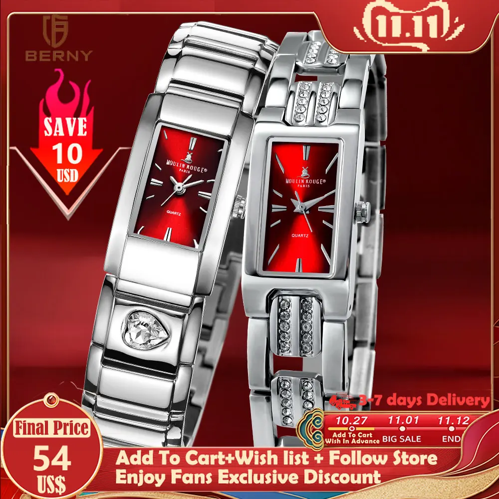 Diamond Women Watch Luxury Brand Women Quartz Watches Waterproof Stainless Steel Rectangle Lady Wristwatch Rhinestones Bracelet
Diamond Women Watch Luxury Brand Women Quartz Watches Waterproof Stainless Steel Rectangle Lady Wristwatch Rhinestones Bracelet