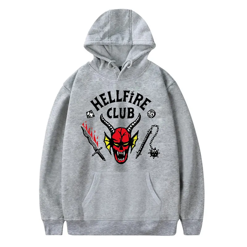 2022 New Cossky Strange Things Season 4 Hellfire Club Cospaly Costume Adult Couple Hooded Sweatshirt Clothes
2022 New Cossky Strange Things Season 4 Hellfire Club Cospaly Costume Adult Couple Hooded Sweatshirt Clothes