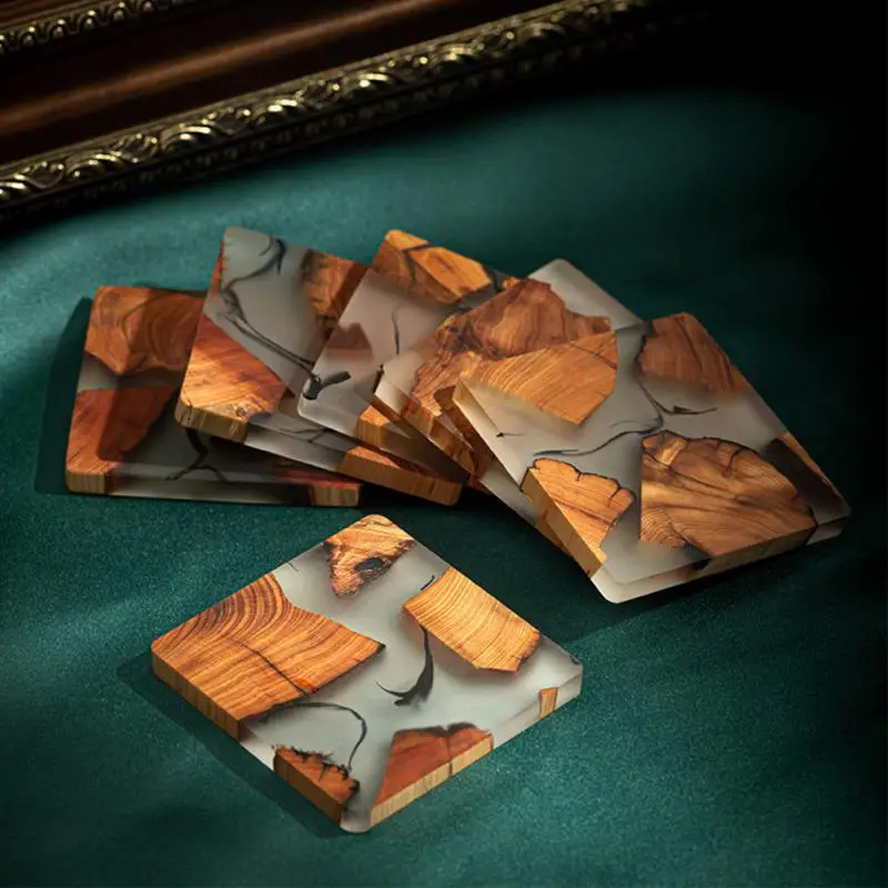 Japanese Style 6 Pcs Wooden Tea Coaster Resin Insulation Pad Holder Gasket Tea Pad Creative Minimalist Cup Cup Mat
Japanese Style 6 Pcs Wooden Tea Coaster Resin Insulation Pad Holder Gasket Tea Pad Creative Minimalist Cup Cup Mat