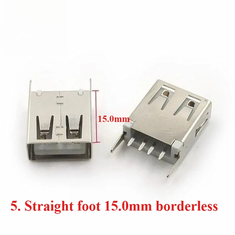 USB разъем 4-контактный 180 градусов 10 шт 
USB разъем 4-контактный 180 градусов 10 шт