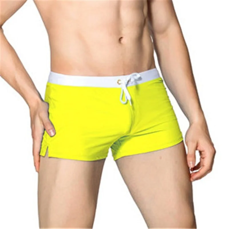 

New Swimwear Men Sexy Swimming Trunks Sunga Hot Swimsuit Mens Swim Briefs Beach Shorts Mayo De Praia Homens Maillot De Bain