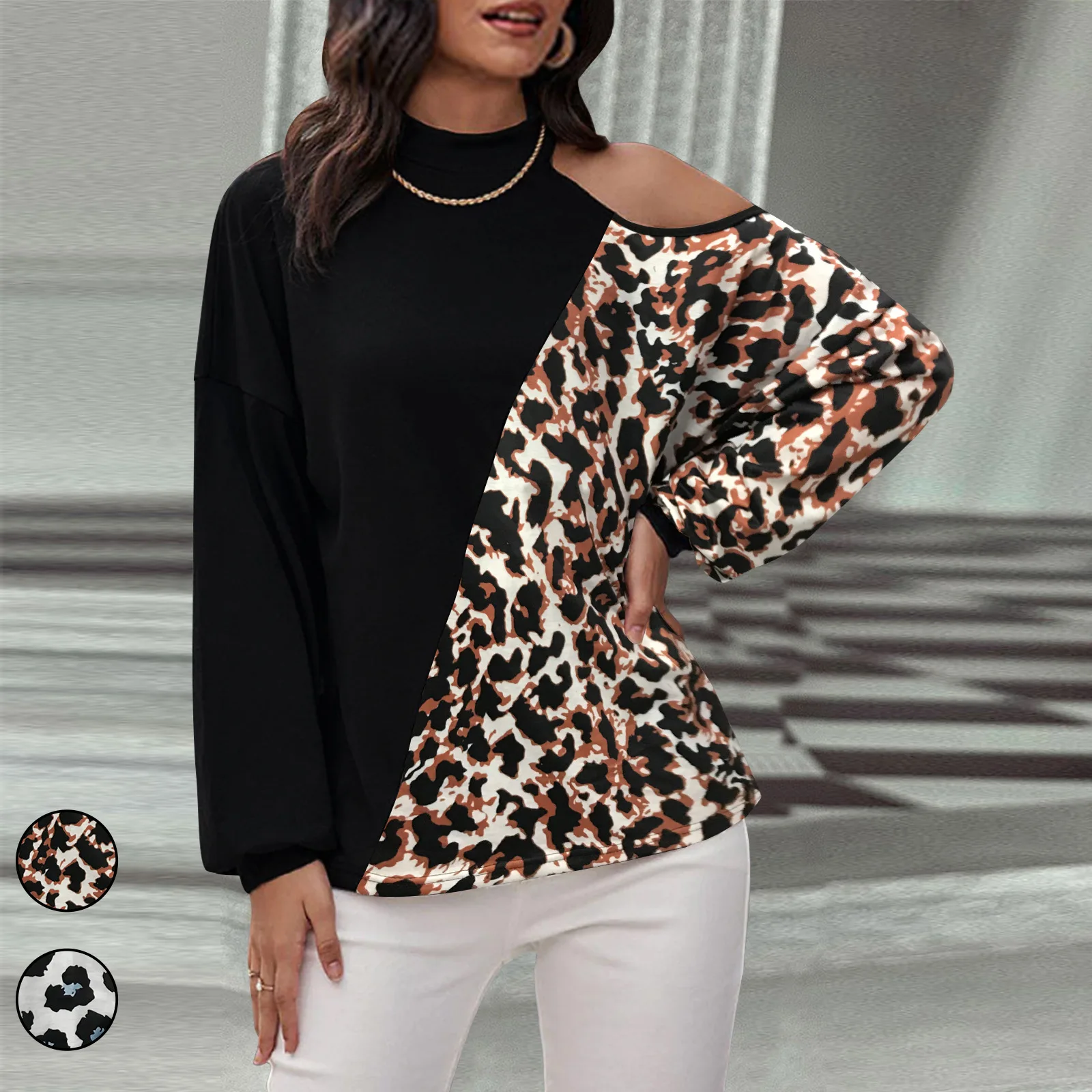 Лидер продаж, новая женская одежда на осень и зиму 2022, Модный облегающий топ с леопардовым принтом и длинным рукавом, футболка
Лидер продаж, новая женская одежда на осень и зиму 2022, Модный облегающий топ с леопардовым принтом и длинным рукавом, футболка