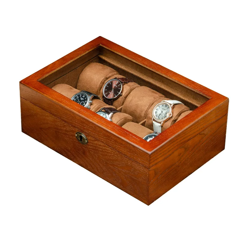 Wooden Watch Boxes Storage Organizer Box Pillows Watch Box Glossy Case Mechanical Watch Bracelets with Lock Collection Box Gift
Wooden Watch Boxes Storage Organizer Box Pillows Watch Box Glossy Case Mechanical Watch Bracelets with Lock Collection Box Gift