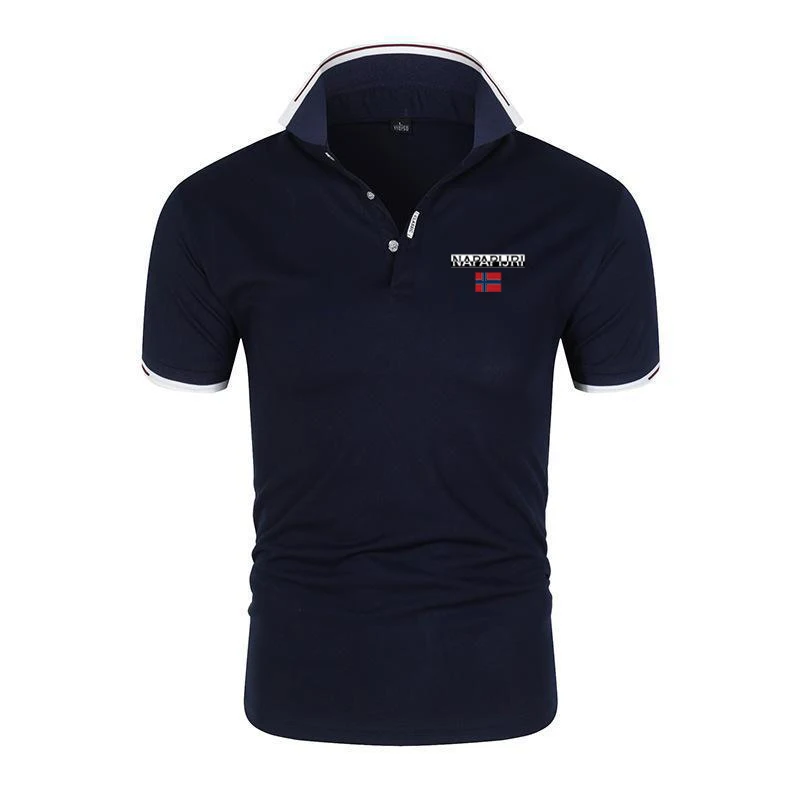 Summer American New Men's Lapel Polo Shirt Cotton Embroidery Short Sleeve Casual Business Fashion Slim Fit T-shir
Summer American New Men's Lapel Polo Shirt Cotton Embroidery Short Sleeve Casual Business Fashion Slim Fit T-shir