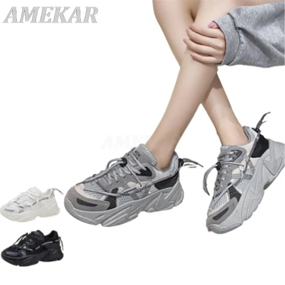 Thick Sole Height Increasing Dad Shoe For Men Women Sneakers Reflective Comfortable Sport Running Shoes Lady Casual Tennis Shoes
Thick Sole Height Increasing Dad Shoe For Men Women Sneakers Reflective Comfortable Sport Running Shoes Lady Casual Tennis Shoes