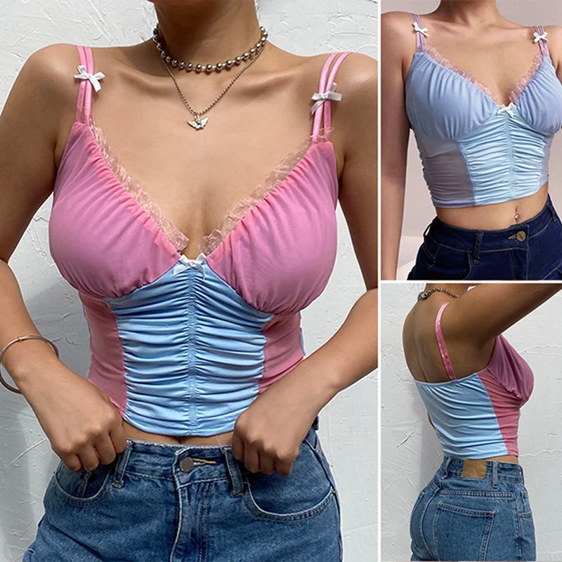 Women Mesh Crop Tops Sexy Spaghetti Strap Tank Top Backless Girl Camisole Top Shirt
Women Mesh Crop Tops Sexy Spaghetti Strap Tank Top Backless Girl Camisole Top Shirt