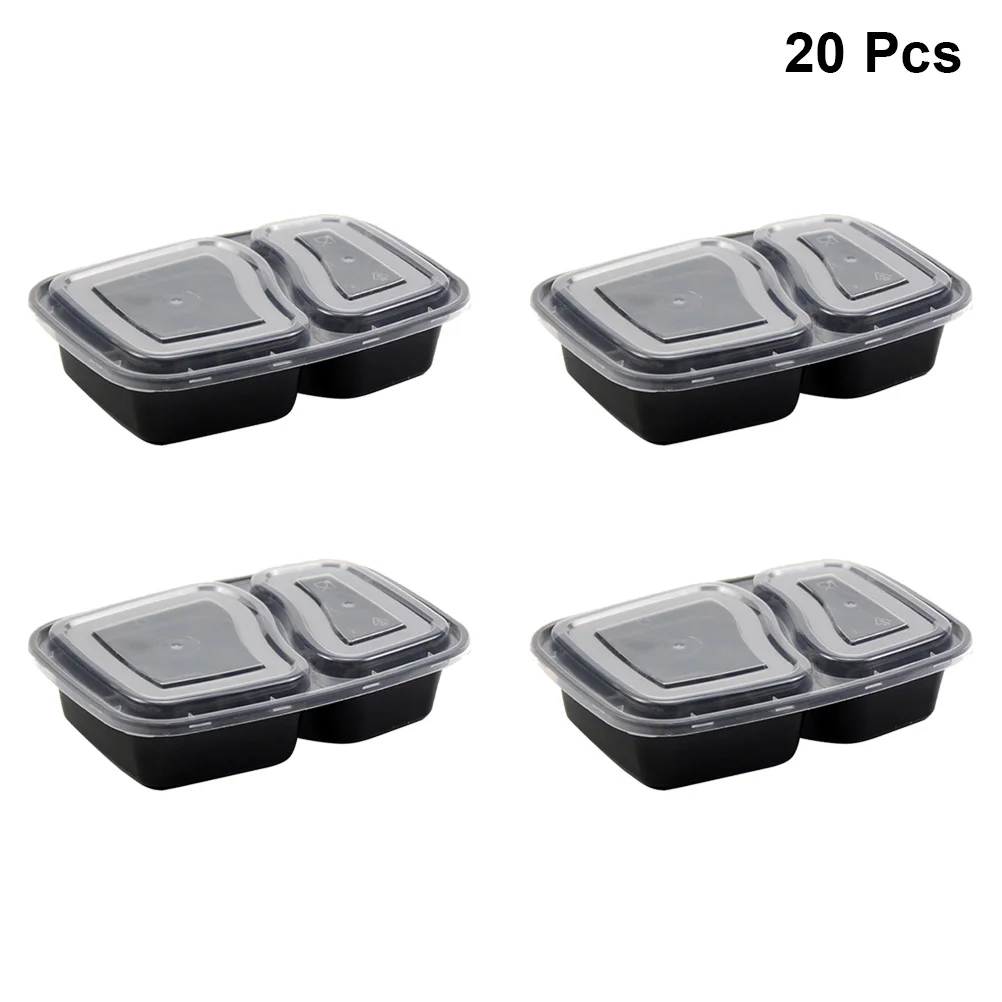 Disposable Meal Prep Containers 2-compartment Food Storage Box Microwave Safe Lunch Boxes (Black, with Lid)
Disposable Meal Prep Containers 2-compartment Food Storage Box Microwave Safe Lunch Boxes (Black, with Lid)