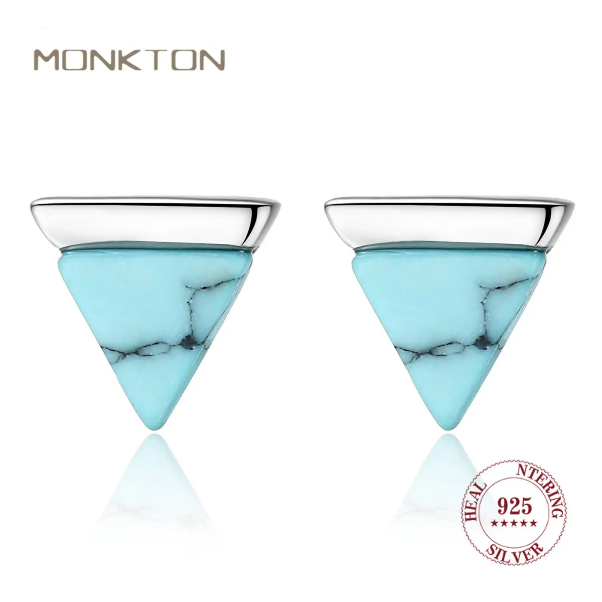 Серьги-гвоздики Monkton из настоящего серебра 925 пробы, зеленая бирюза, Trianlgle, винтажные бриллиантовые украшения для женщин, подарки
Серьги-гвоздики Monkton из настоящего серебра 925 пробы, зеленая бирюза, Trianlgle, винтажные бриллиантовые украшения для женщин, подарки
