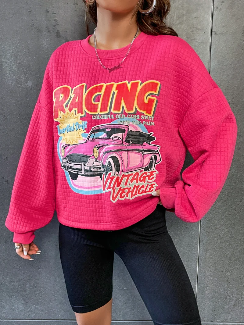 Y2k American Vintage Racing Car Print Crewneck Sweatshirt Women Loose Long Sleeve Streetwear 90s Harajuku Pullover Hoodies Tops
Y2k American Vintage Racing Car Print Crewneck Sweatshirt Women Loose Long Sleeve Streetwear 90s Harajuku Pullover Hoodies Tops