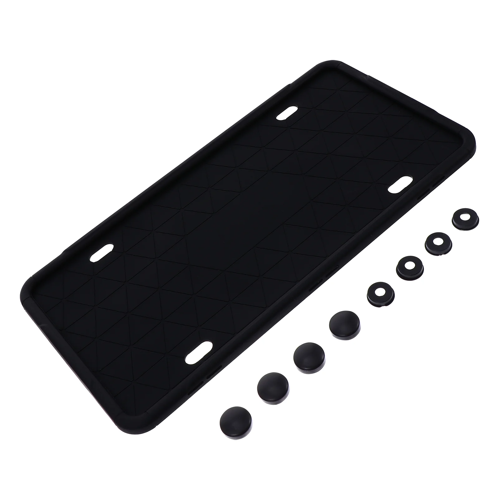 License Plate Frame Silicone License Plate Rack License Plate Tray Holder with Bolts Washer Caps for Universal Auto Car Number
License Plate Frame Silicone License Plate Rack License Plate Tray Holder with Bolts Washer Caps for Universal Auto Car Number