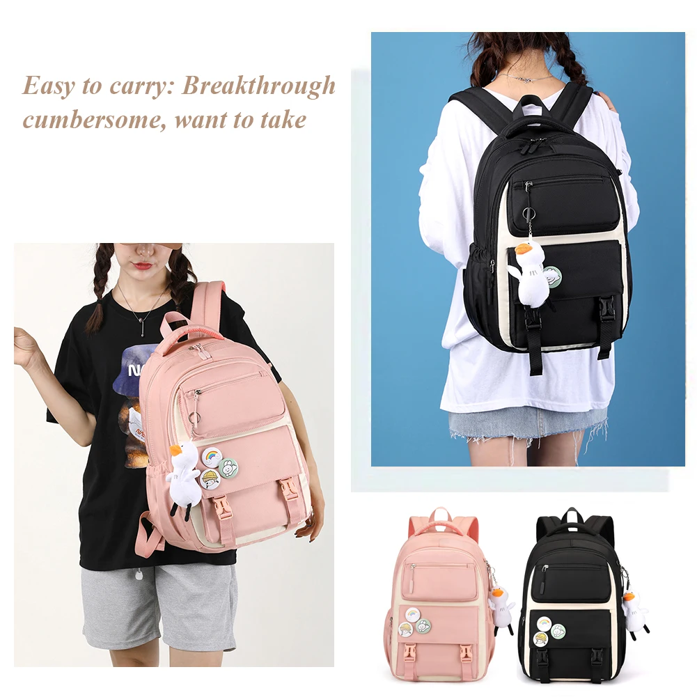 Korean Women Backpacks for Students Preppy Style High School Backpack Large Capacity Nylon Backpack Adjustable Strap for College
Korean Women Backpacks for Students Preppy Style High School Backpack Large Capacity Nylon Backpack Adjustable Strap for College
