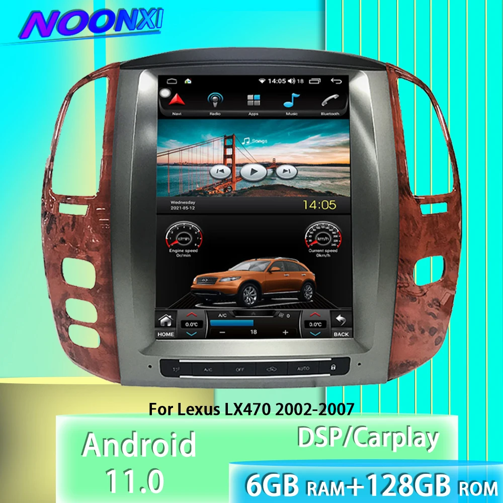 Tesla Style 8+256G Android 11 For Lexus LX470 2002-2007 Car Radio Auto Stereo Multimedia Player Bluetooth GPS Navigation Carplay
Tesla Style 8+256G Android 11 For Lexus LX470 2002-2007 Car Radio Auto Stereo Multimedia Player Bluetooth GPS Navigation Carplay
