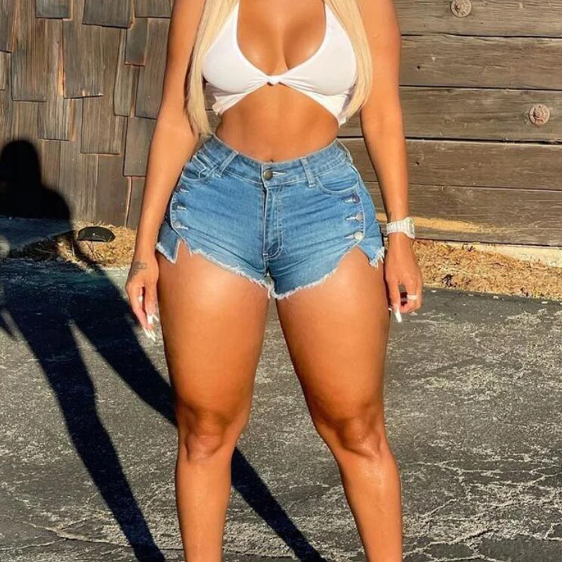 2022 European and American women's summer new high waist washed street fashion stretch denim shorts women Casual Trend Shorts
2022 European and American women's summer new high waist washed street fashion stretch denim shorts women Casual Trend Shorts