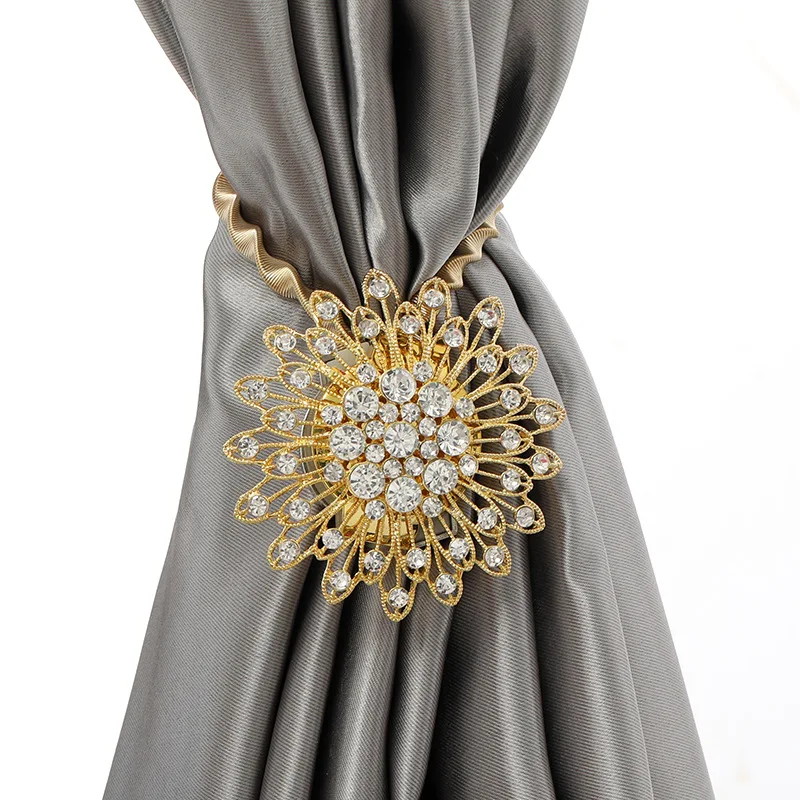 1pc Curtain Tieback Rhinestone Spring Magnetic Curtain Buckle Creative Curtain Stretch Tie Curtain Decoration Accessories
1pc Curtain Tieback Rhinestone Spring Magnetic Curtain Buckle Creative Curtain Stretch Tie Curtain Decoration Accessories