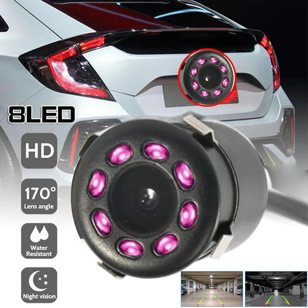 

Автомобильная камера заднего вида, инфракрасное ночное видение, 8 светодиодов, CCD, автомобильный 170 Водонепроницаемый автомобильный монитор...