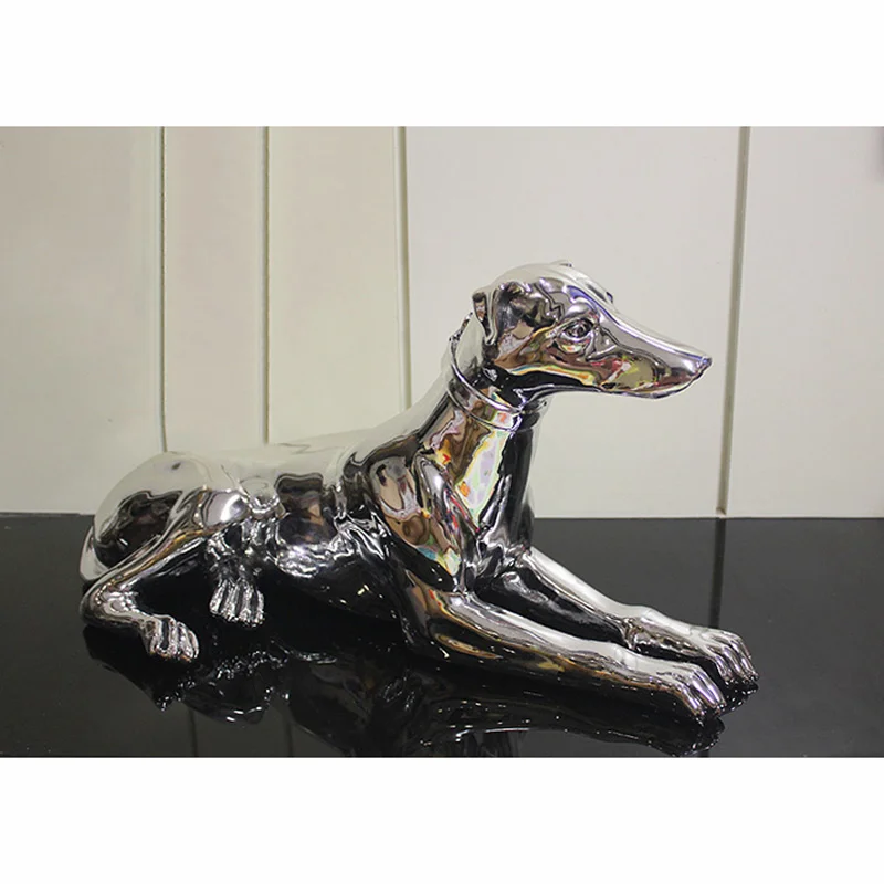 Style European Electroplate Resin Dog Sculpture Ornaments Modern Art Home Decor Statues Living Room Porch Villa Decoration
Style European Electroplate Resin Dog Sculpture Ornaments Modern Art Home Decor Statues Living Room Porch Villa Decoration