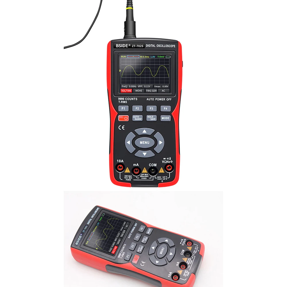 Handheld Color Screen oscilloscope Probes Multimeter High Precision Intelligent Anti-burn Auto Repair Oscilloscope Multimeter
Handheld Color Screen oscilloscope Probes Multimeter High Precision Intelligent Anti-burn Auto Repair Oscilloscope Multimeter