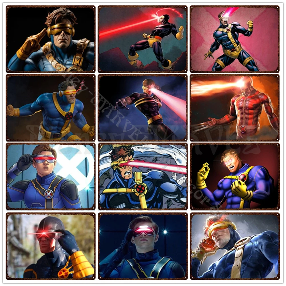 Металлический знак Marvel Cyclops, металлическая винтажная потертая шикарная Оловянная табличка, металлический постер, декоративная железная пл...
Металлический знак Marvel Cyclops, металлическая винтажная потертая шикарная Оловянная табличка, металлический постер, декоративная железная пл...
