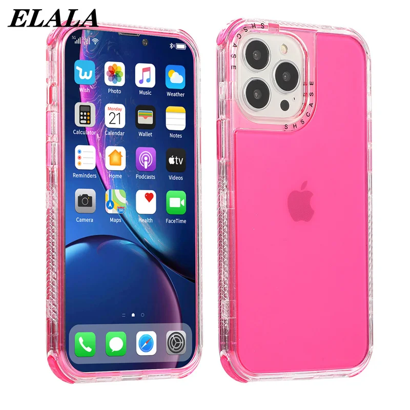 Phone Case for iPhone 14 13 12 11 Pro Max Shockproof Bumper Coque XR XS 7 8 Plus SE 2022 Candy Color Transparent Soft Back Cover
Phone Case for iPhone 14 13 12 11 Pro Max Shockproof Bumper Coque XR XS 7 8 Plus SE 2022 Candy Color Transparent Soft Back Cover