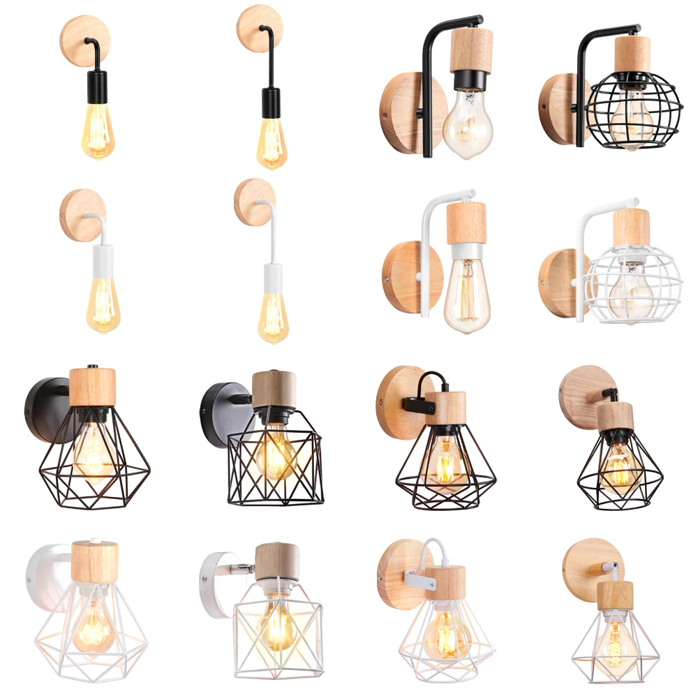 Wooden Wall Lights Nordic Wall Lamps Bedroom Bedside Lamp Lampshade Modern Wall Sconce for Kitchen Restaurant E27 LED Home Decor
Wooden Wall Lights Nordic Wall Lamps Bedroom Bedside Lamp Lampshade Modern Wall Sconce for Kitchen Restaurant E27 LED Home Decor